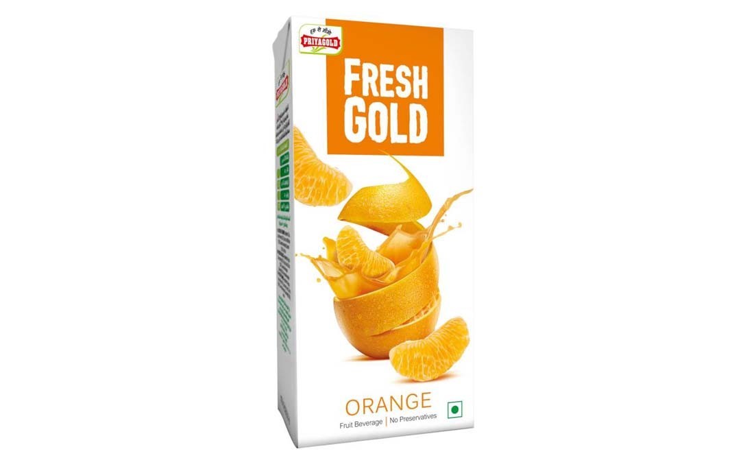Priyagold Fresh Gold Orange Juice    Tetra Pack  1 litre